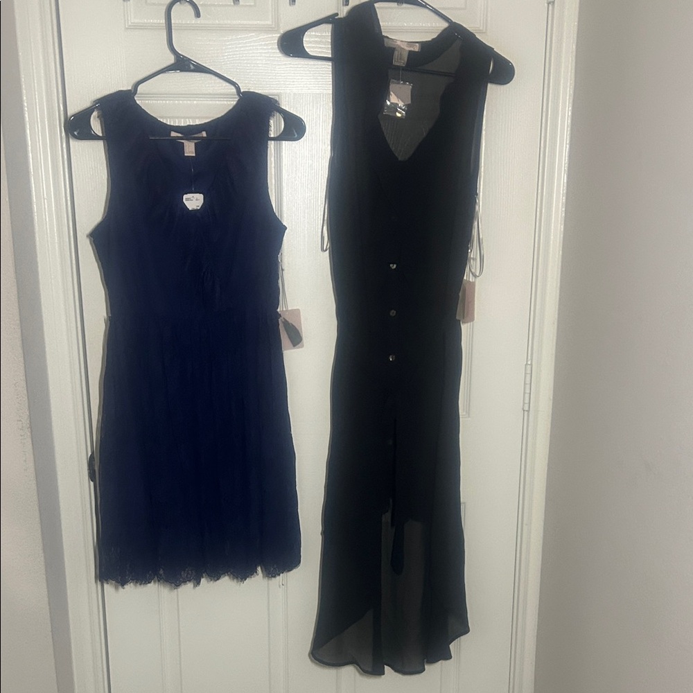 Forever 21 Black and Navy High Low Dresses